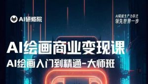 AI绘画商业研修班训练营,从入门到精通,熟练使用AI工具到将AI绘画技术应用到各类商业场景的变现课-网赚36计