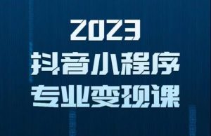 2023年抖音小程序变现保姆级教程，0粉丝新号，无需实名，3天起号，第1条视频就有收入-网赚36计