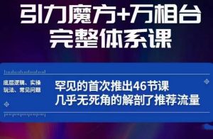 引力魔方万相台完整体系课:底层逻辑、实操玩法、常见问题,无死角解剖推荐流量-网赚36计