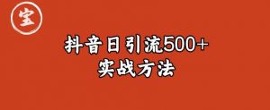 宝哥抖音直播引流私域的6个方法，日引流500+-网赚36计
