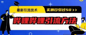最新引流技术，哔哩哔哩引流方法，实测日引50人【揭秘】-网赚36计