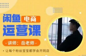 岳老师·闲鱼电商运营课，让每个粉丝宝宝都学会开网店-网赚36计