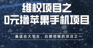 维权项目之0元撸苹果手机项目，最适合大学生、白嫖党做的项目之一【揭秘】-网赚36计