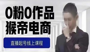 猴帝最新1600线上课，0粉起号实操教学，自然流量天花板，7-8月9节，20+小时-网赚36计