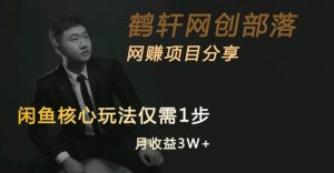 闲鱼核心玩法不卖货也能1年变现20W,玩法简单-网赚36计