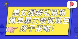 价值3980的男粉暴力引流变现项目，一部手机简单操作，新手小白轻松上手，每日收益500+【揭秘】-网赚36计