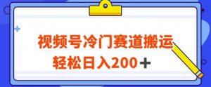 视频号最新冷门赛道搬运玩法，轻松日入200+【揭秘】-网赚36计