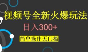 视频号最新爆火玩法，日入300+，简单操作无门槛【揭秘】-网赚36计