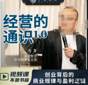 马导·经营的通识，​创业背后的商业规律与财富逻辑-网赚36计