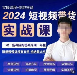 果哥·2024短视频带货实操课,赛道规划/选品方法/投流测品/放量玩法/流量规划/拍摄教学-网赚36计