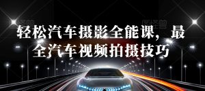 轻松汽车摄影全能课，最全汽车视频拍摄技巧-网赚36计