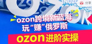 ozon跨境新蓝海玩“赚”俄罗斯，ozon进阶实操训练营-网赚36计
