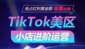 TikTok Shop美区小店进阶运营,抢占红利黄金期 嘎嘎出单-网赚36计