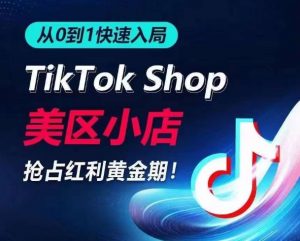 从0到1快速入局TikTok美区小店,快速抢占流量黄金期,开启日出千单之旅-网赚36计