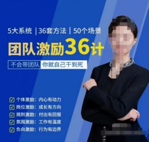 黄景:团队激励36计-Get职场竞争力,进阶管理高手-网赚36计