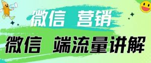 4.19日内部分享《微信营销流量端口》微信付费投流【揭秘】-网赚36计