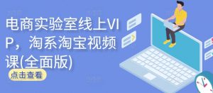 电商实验室线上VIP，淘系淘宝视频课(全面版)-网赚36计