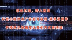 抖音小程序点广告项目，起号容易，简单易操作，开播就见有收益【揭秘】-网赚36计