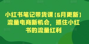 小红书笔记带货课【6月更新】流量电商新机会,抓住小红书的流量红利-网赚36计