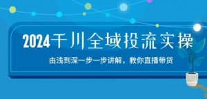 2024千川全域投流精品实操：由谈到深一步一步讲解，教你直播带货-15节-网赚36计