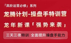 亚马逊高阶运营必修系列，龙腾计划-操盘手特训营，三天三夜特训 全面提升操盘手能力-网赚36计