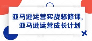 亚马逊运营实战必修课，亚马逊运营成长计划-网赚36计
