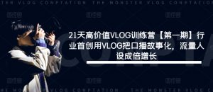 21天高价值VLOG训练营【第一期】行业首创用VLOG把口播故事化,流量人设成倍增长-网赚36计