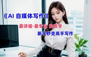 AI自媒体文章创作全网最详细教程，新手秒变写作高手，多方位发展-网赚36计