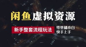 2024最新闲鱼虚拟资源玩法，养号到出单整套流程，多管道收益，每天2小时月收入过万【揭秘】-网赚36计