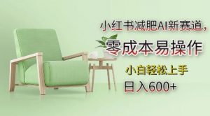 小红书减肥AI新赛道,零成本易操作,日入多张,小白轻松上手【揭秘】-网赚36计