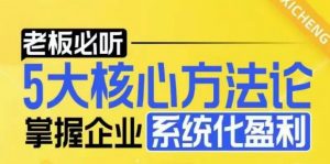 【老板必听】5大核心方法论,掌握企业系统化盈利密码-网赚36计