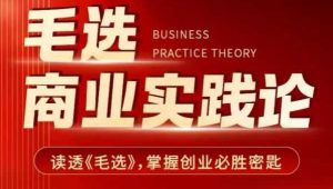 毛选商业实践论，读透《毛选》掌握创业必胜密匙-网赚36计
