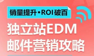 销量提升•ROI破百 独立站EDM邮件营销攻略,如何通过邮件营销每年获得100万美金销售额!-网赚36计
