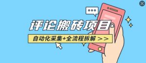 悟空采集评论搬砖_评论搬砖+自动采集【完整攻略】-网赚36计