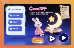Coze扣子工作流一键生成童话皮克斯风格立体书视频，保姆级工作流搭建教程-网赚36计