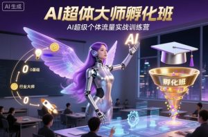 AI超体大师孵化班，AI超级个体流量实战训练营-网赚36计