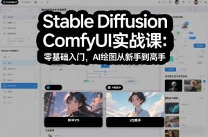 Stable Diffusion ComfyUI实战课:零基础入门,AI绘图从新手到高手-网赚36计