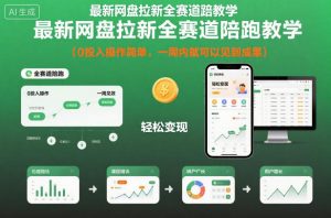 最新网盘拉新全赛道陪跑教学,0投入操作简单,一周内就可以见到成果-网赚36计