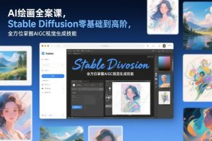 AI绘画全案课，Stable Diffusion零基础到高阶，全方位掌握AIGC视觉生成技能-网赚36计