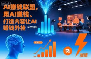 AI賺钱联盟，用AI賺钱、打造内容让AI成为你的賺钱外挂-网赚36计