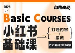 自媒生路小红书基础课，打通内容+投流，2025年起小红书必备-网赚36计