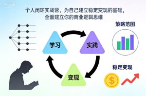 个人闭环实战营,为自己建立稳定变现的基础,全面建立你的商业逻辑思维-网赚36计