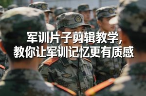 军训片子剪辑教学，教你让军训记忆更有质感-网赚36计