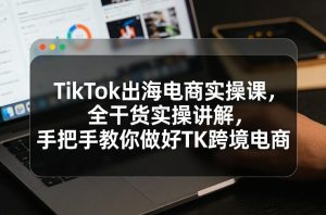 TikTok出海电商实操课，全干货实操讲解，手把手教你做好TK跨境电商-网赚36计