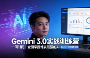 Gemini 3.0实战训练营，一周时间，全面掌握地表最强的AI，副业+工作提效倍增（更新）-网赚36计