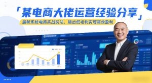 某电商大佬运营经验分享,最新系统电商实战玩法,跳出低毛利实现高效盈利-网赚36计