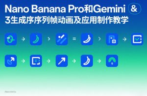 Nano Banana Pro和Gemini 3生成序列帧动画及应用制作教学-网赚36计