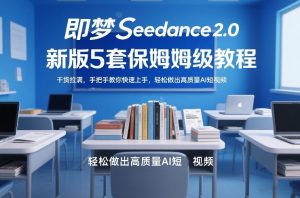 即梦Seedance2.0新版5套保姆级教程，干货拉满，手把手教你快速上手，轻松做出高质量AI短视频-网赚36计