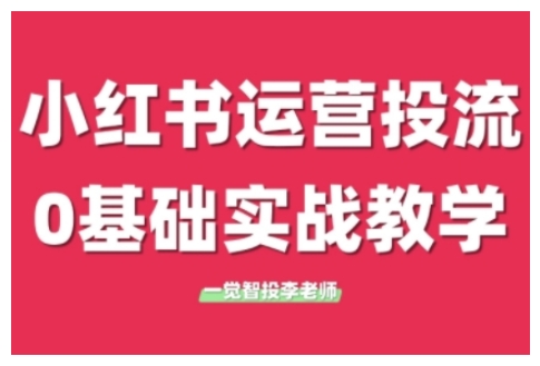 小红书运营投流，小红书广告投放从0到1的实战课，学完即可开始投放（更新26年）-网赚36计