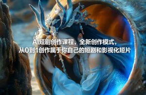 AI短剧创作课程，全新创作模式，从0到1创作属于你自己的短剧和影视化短片-网赚36计